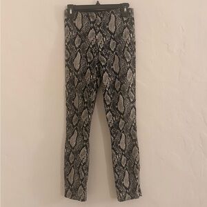Alice + Olivia Snakeskin Skinny Pants